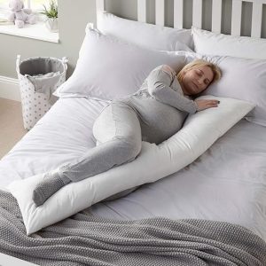 Maternity Pillow for Back Support Lumbar Pillow with Microfiber Filling