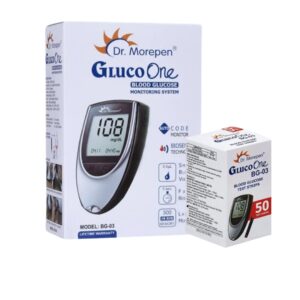 Dr. Morepen BG-03 Gluco One Glucometer Meter with 50 Strip